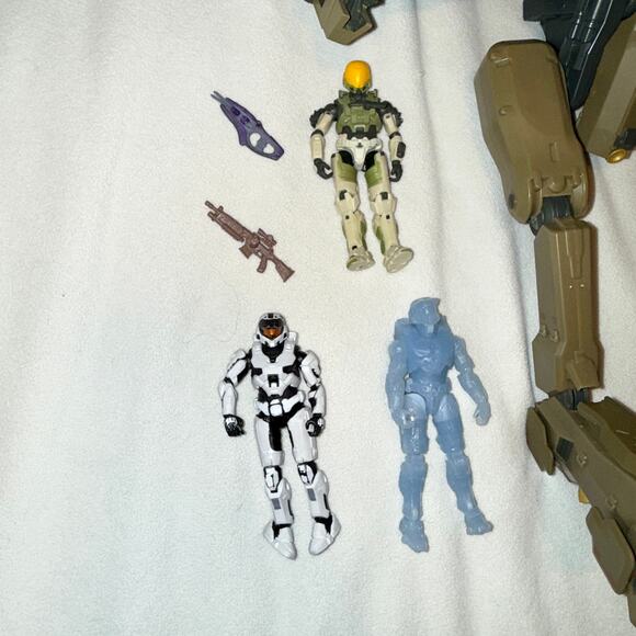 Halo Mantis Mech Figures Spartan Eva Master Chief Camo Brute Tovarus Hyperius - Picture 3 of 6